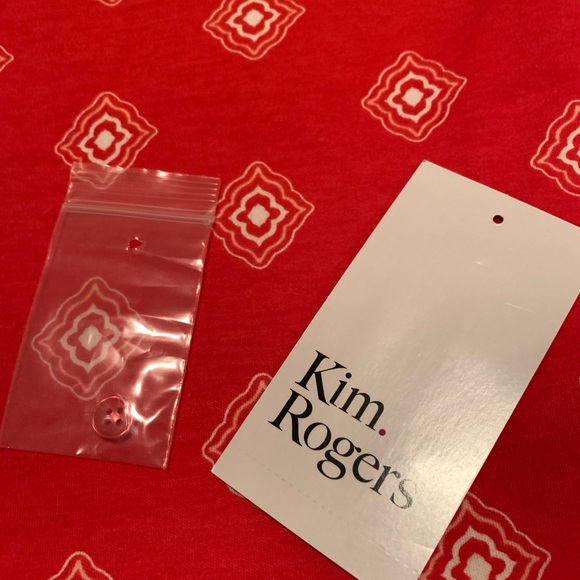 Orange Coral, 3/4-Sleeve, Long-Tail Top -- Belk - Picture 8 of 10